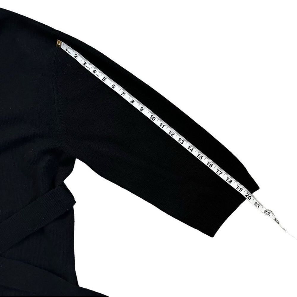 Naked Cashmere Black Belted Open Front Long Sleeve Cardigan N20868 Size Large - Picture 10 of 14